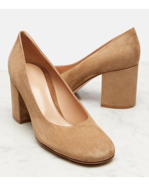 Gianvito Rossi Brown Joelle Suede Pumps