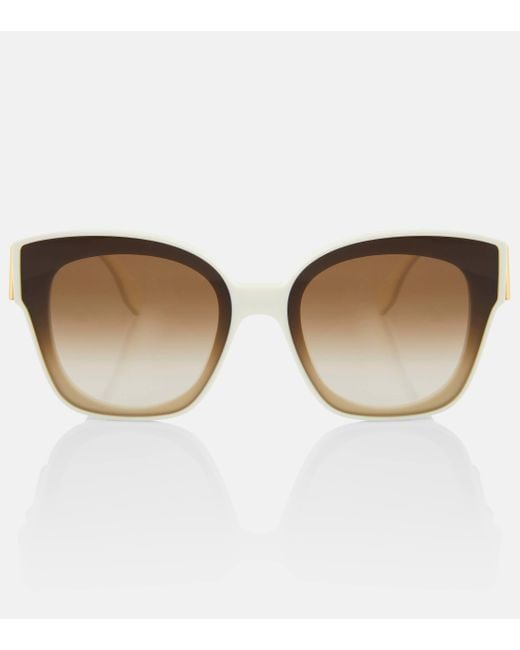 Fendi Brown First Butterfly Square Sunglasses