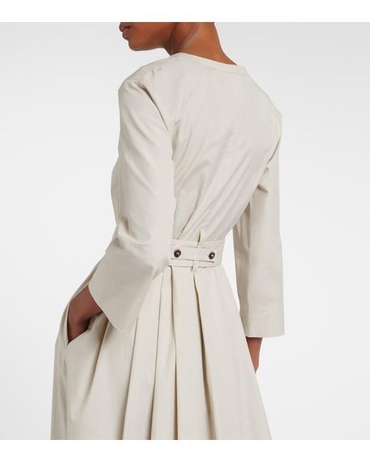 Max Mara Natural Giorno Belted Cotton Shirt Dress