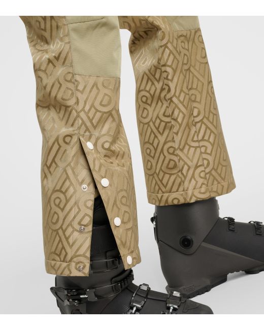 Yves Salomon Natural Logo Printed Ski Pants