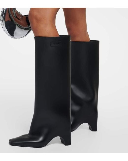 Coperni Black Stiefel Rubber Bridge