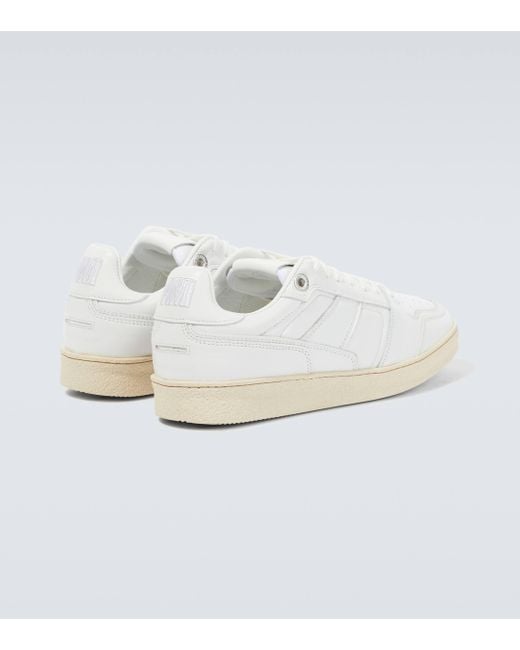 AMI White Leather Sneakers for men