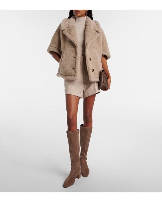 Aquazzura Brown Saint Honore 35 Suede Knee-High Boots