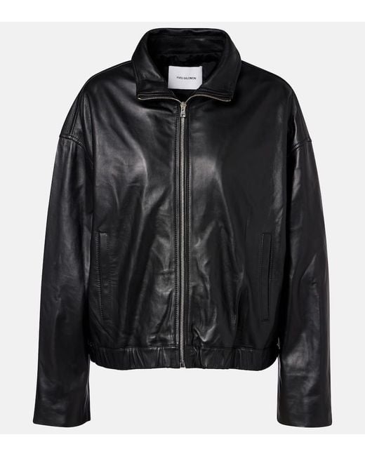 Yves Salomon Black Lederjacke