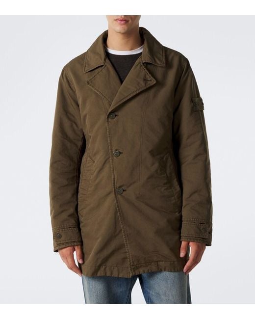 Stone Island Green Ghost Peacoat for men