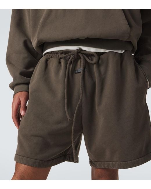 Fear Of God Gray Cotton Jersey Shorts for men