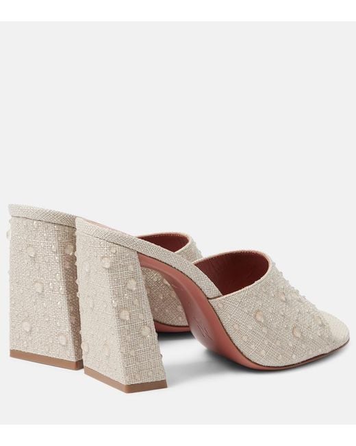 AMINA MUADDI Pink Brigitte Slipper 95 Mules