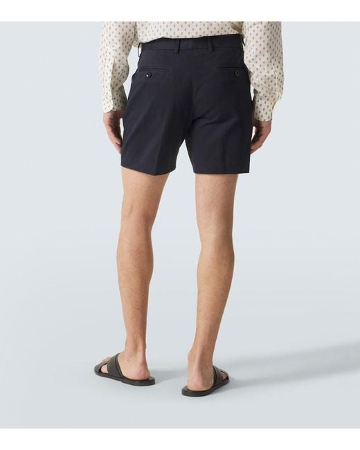 Tom Ford Blue Cotton Shorts for men