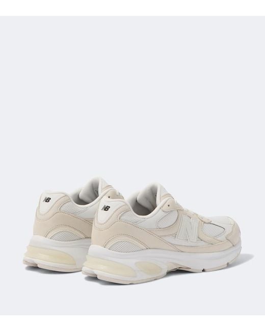 Comme des Garçons White X New Balance 2010 Leather-Trimmed Sneakers for men