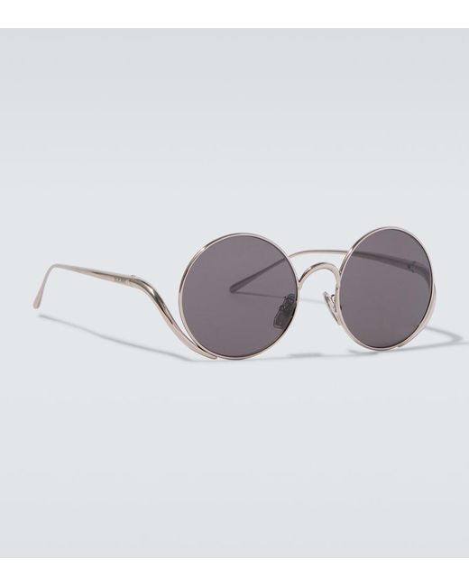 Loewe Brown Round Sunglasses for men