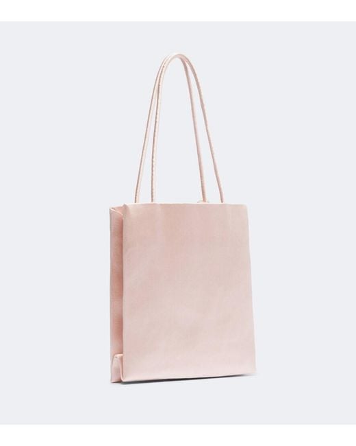Magda Butrym Pink Julia Small Satin Shoulder Bag