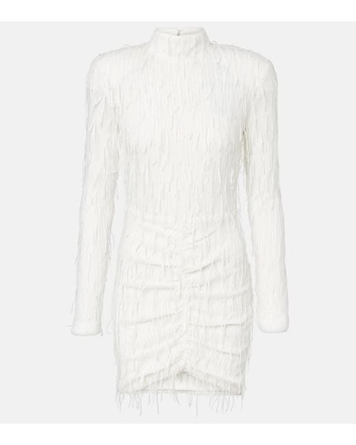 ROTATE BIRGER CHRISTENSEN White Minikleid Mit Pailletten