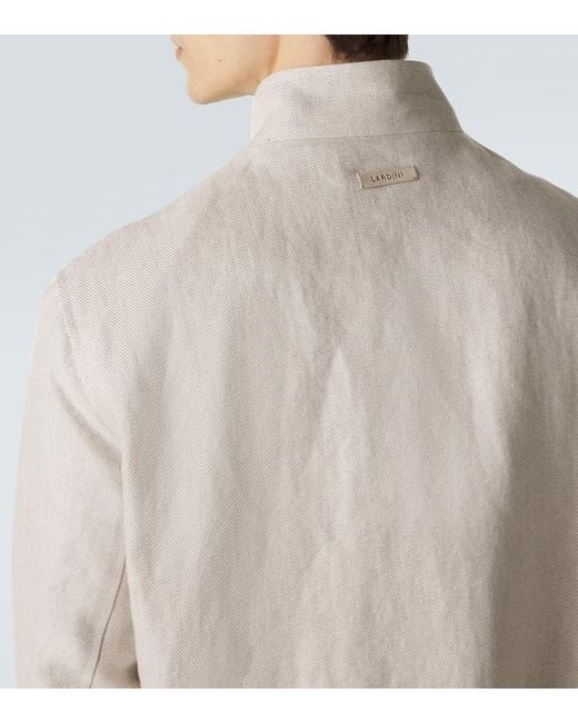 Lardini Natural Linen Jacket for men