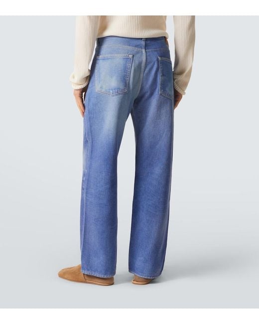 Our Legacy Blue Third Cut Wide-Leg Jeans for men