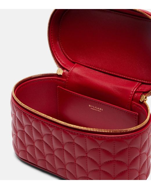 BVLGARI Red Divas' Dream Small Leather Vanity Bag