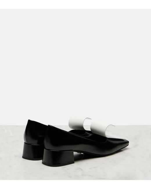 Prada Black Leather Pumps