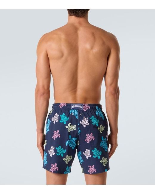 Vilebrequin Blue Tortues Multicolores Swim Trunks for men