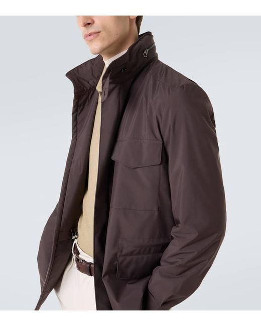 Loro Piana Brown Traveller Field Jacket for men