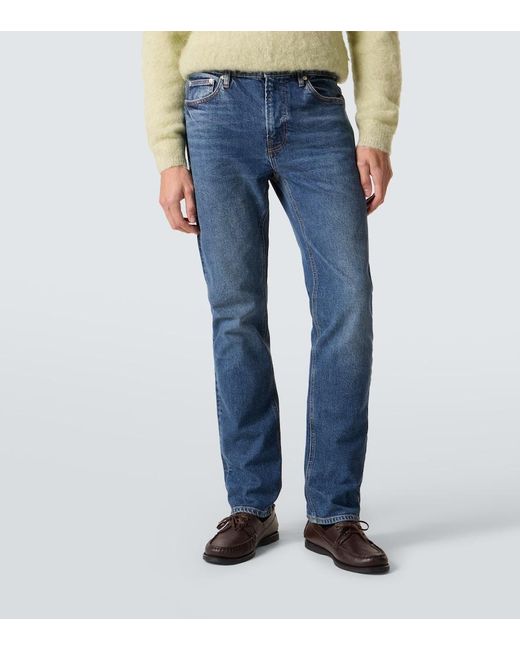 FRAME Blue Modern Straight Jeans for men