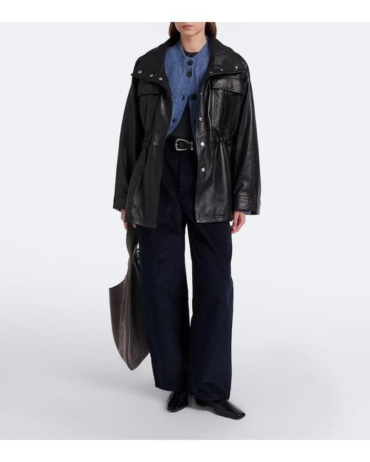 Rohe Black Leather Jacket