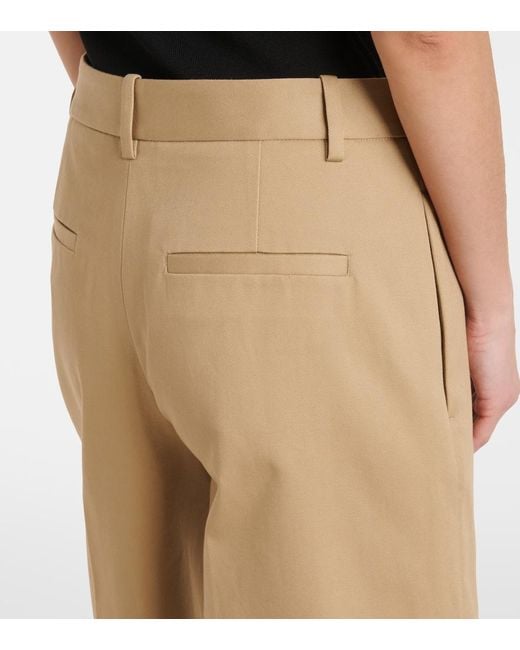 Nili Lotan Natural Erza Cotton Shorts