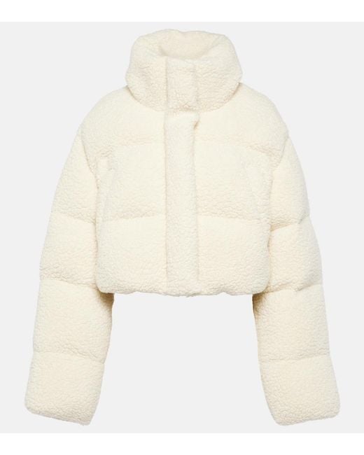 CORDOVA Natural Kozzy Cropped Wool-Blend Puffer Jacket