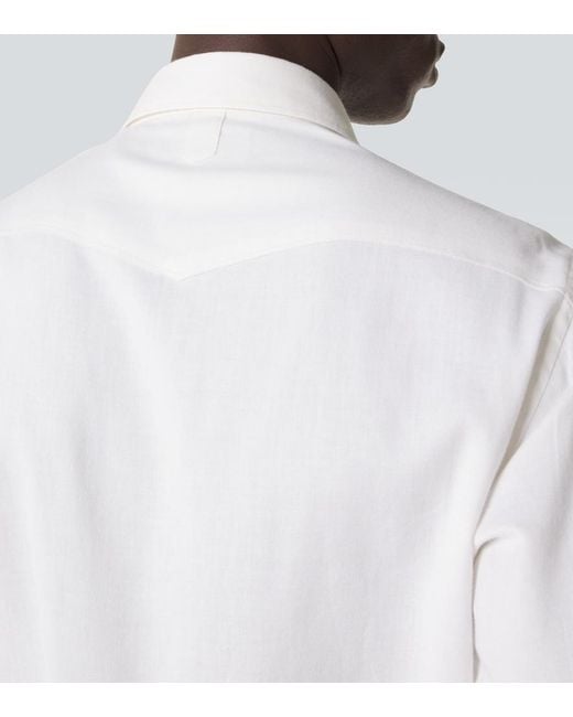 Canali Natural Cotton And Cashmere Shirt for men