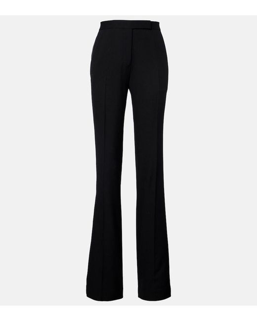 Tom Ford Black Silk-Trimmed Wool Suit Pants
