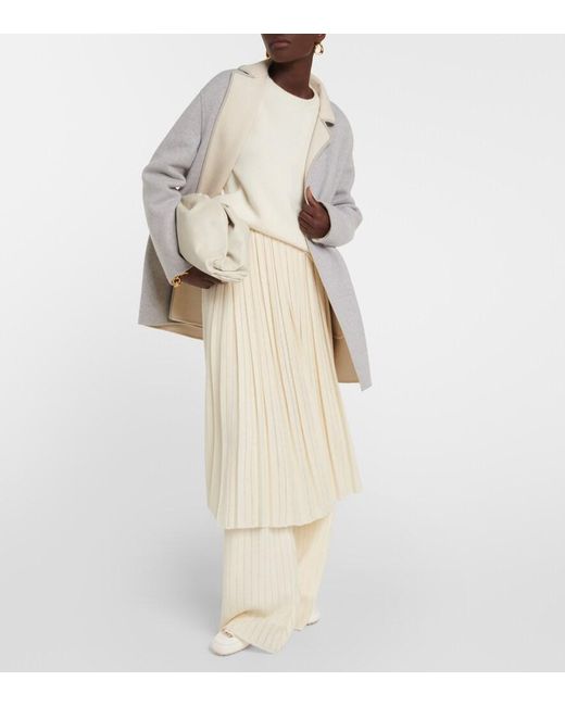 Loro Piana White Parksville Cashmere Sweater
