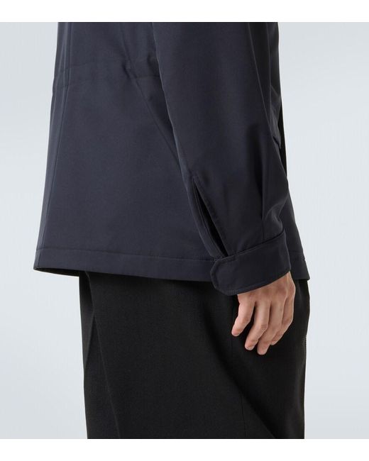Zegna Blue Twill Field Jacket for men