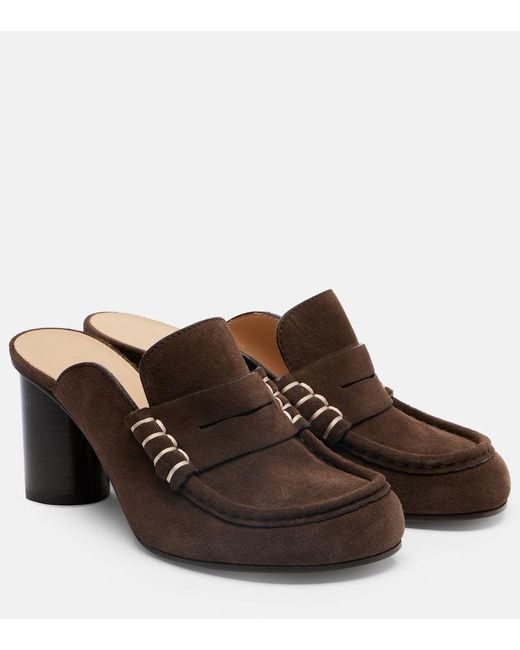 J.W. Anderson Brown 75 Suede Mules