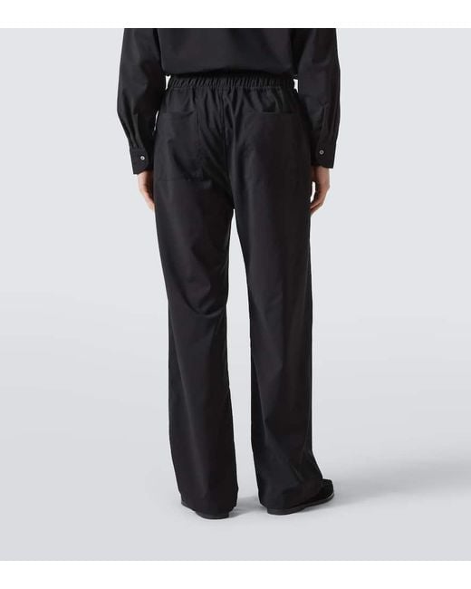 Pantalones Anchos De Lana Saman Amel de hombre de color Black