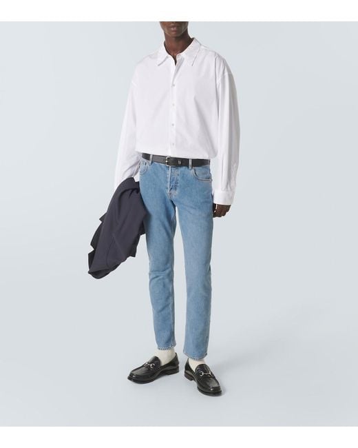 Gucci Mid-Rise Straight Jeans in Blue für Herren