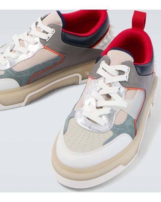 Christian Louboutin Gray Albatre/Smoke Astroloubi Sneakers for men