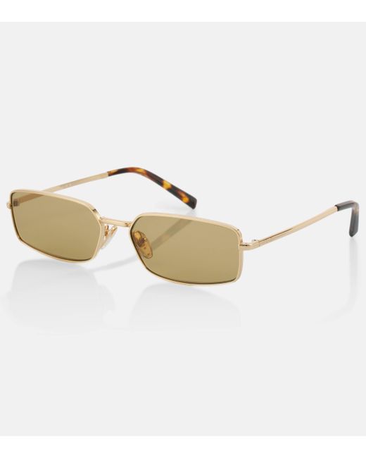 Prada Natural Rectangular Sunglasses