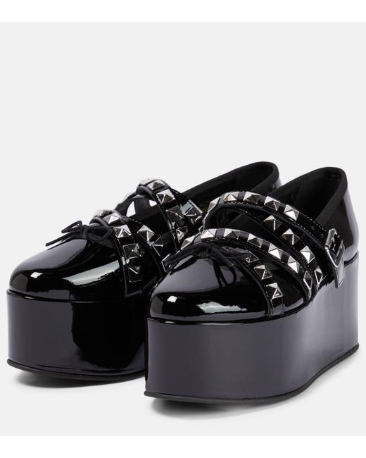 X Repetto – Chaussures plates a plateforme Noir Kei Ninomiya en coloris Black