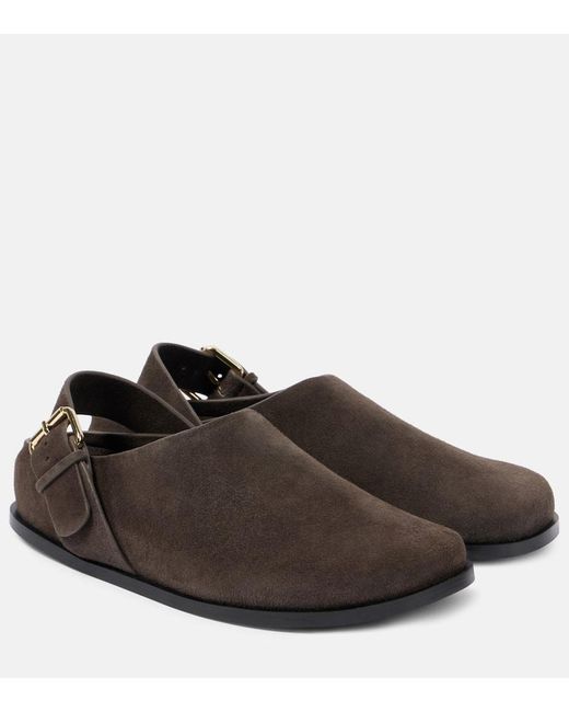 A.Emery Brown Louis Suede Slingback Flats
