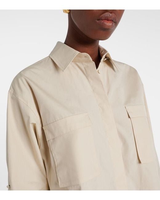 Max Mara Natural Tenue Cotton Poplin Shirt