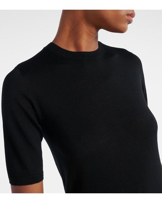 Max Mara Black Gerico Virgin Wool Top