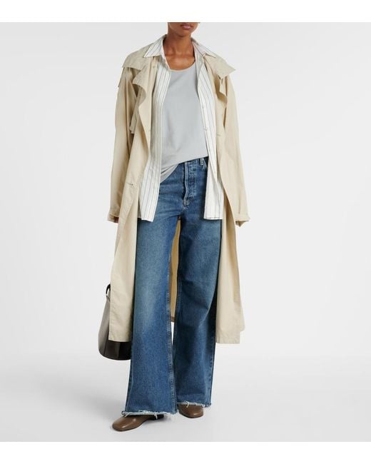 Agolde Blue Dame High-Rise Wide-Leg Jeans