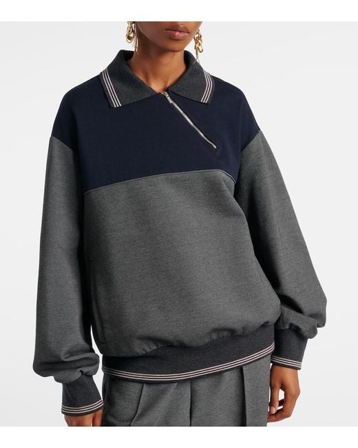 Miu Miu Blue Polopullover