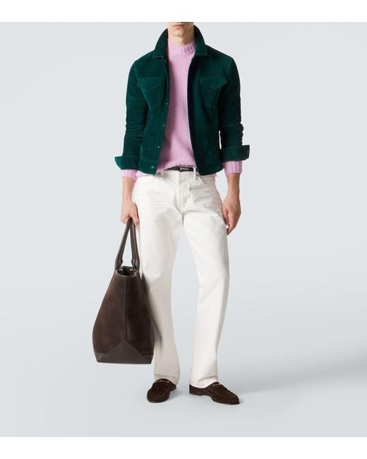 Tom Ford Brown Suede Loafers for men