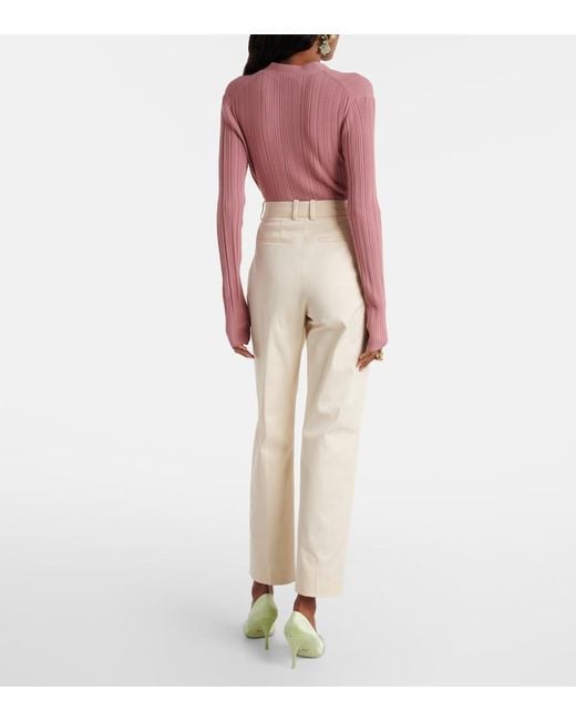 Joseph Natural New Coleman Cotton Straight Pants
