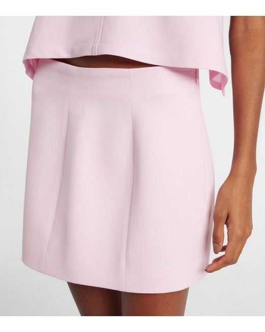 Wardrobe NYC Pink Virgin Wool Miniskirt