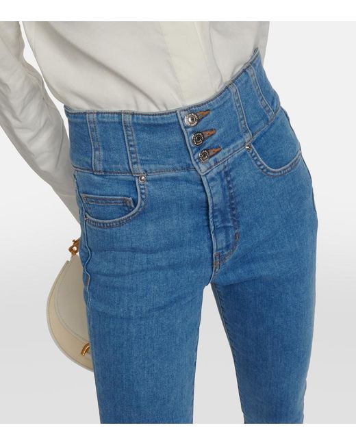 Jeans Flared Carly De Tiro Alto Veronica Beard de color Blue