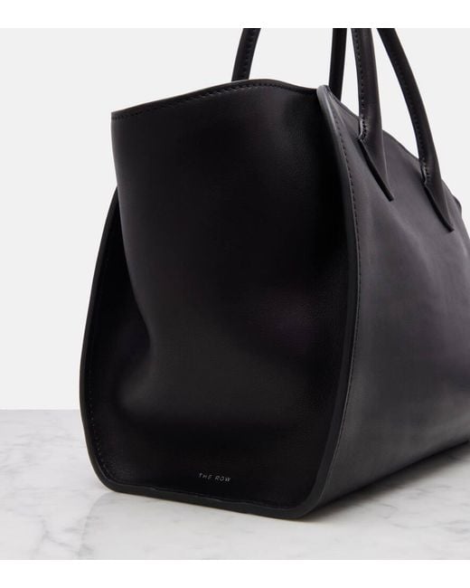 The Row Black Marlo 12 Leather Tote Bag