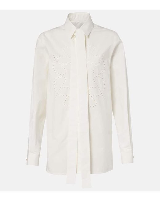 Elie Saab White Cotton Shirt