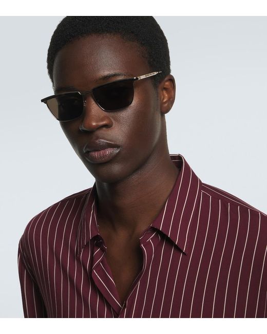Saint Laurent Gray Sl 795 Joe Rectangular Sunglasses for men