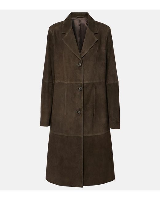 Totême Brown Suede Coat