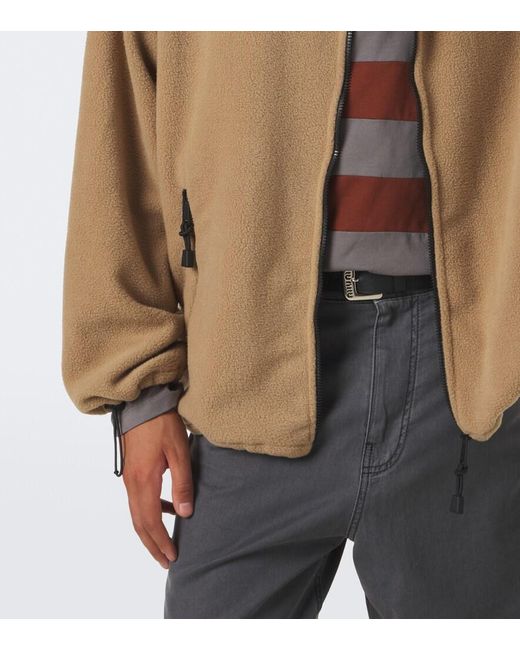 Miu Miu Natural Hooded Fleece Jacket for men
